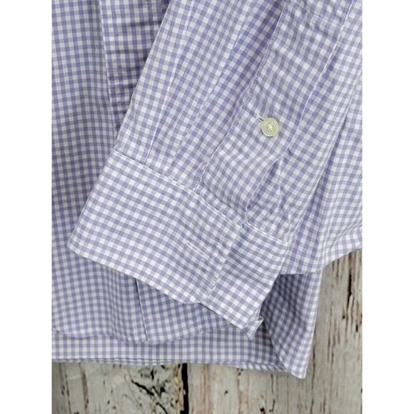 CLD Men's Medium Ralph Lauren Lavender Check Spring Dress Shirt Button Down EUC - Picture 4 of 7